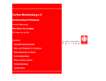 Tablet Screenshot of caritas-rostock.de